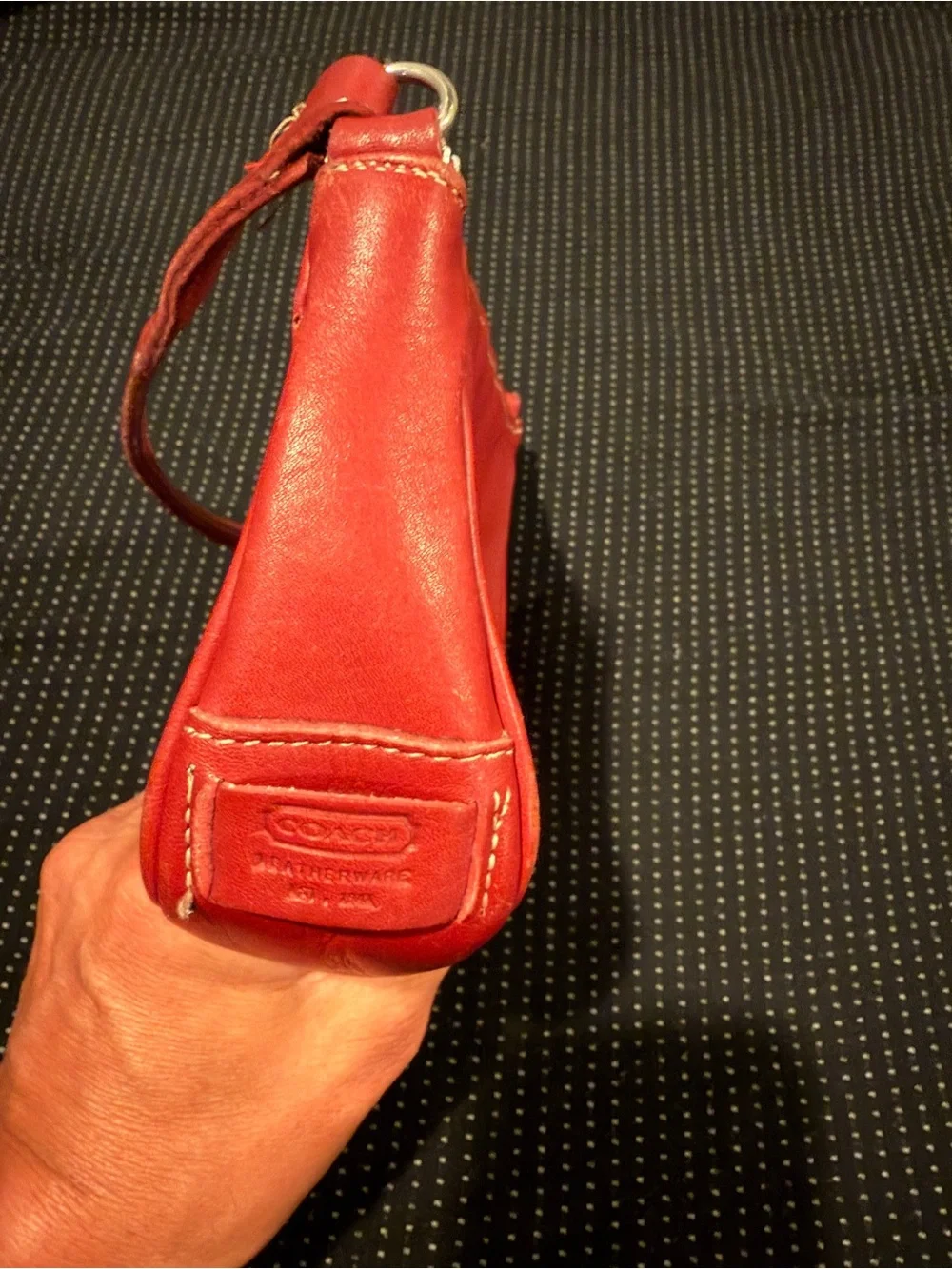 Coach Vintage 7785 Hampton Red Leather Bag